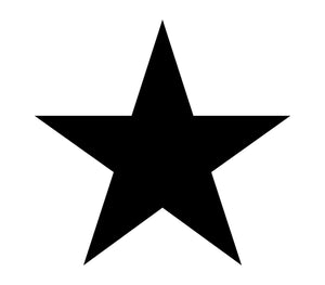 Black five-pointed star.