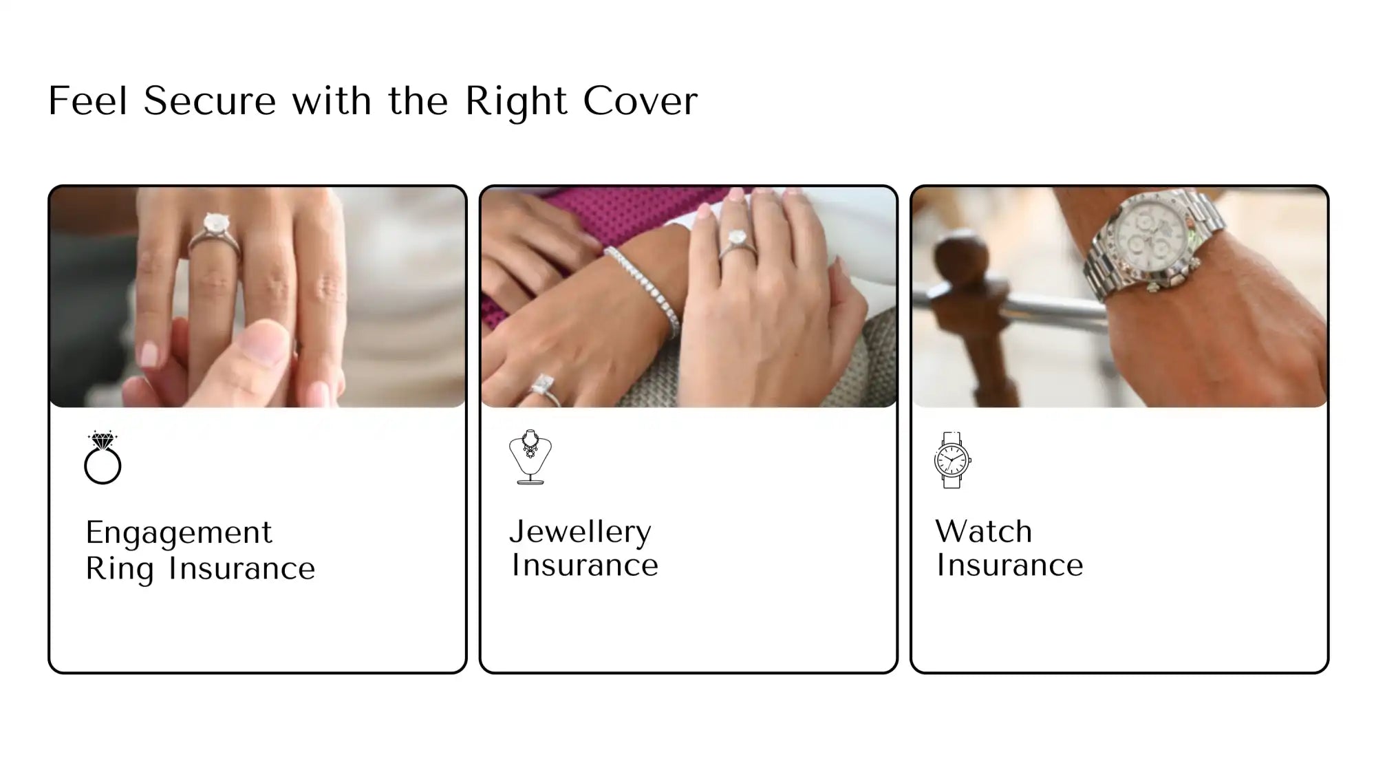 Jewelry insurance advertisement.